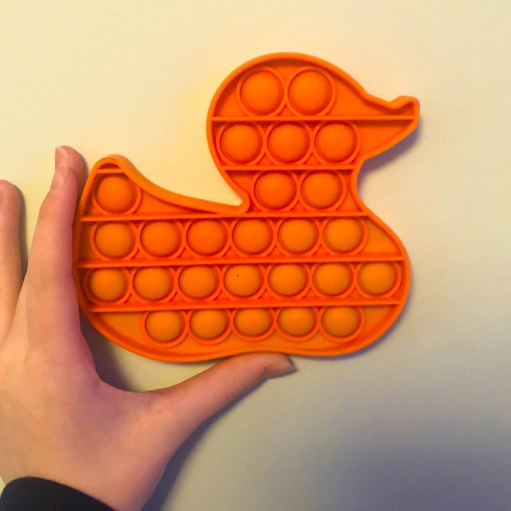 Orange duck pop-it